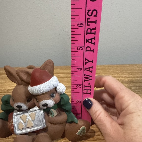 Ceramic Christmas Rabbits Baking - Picture 8 of 8